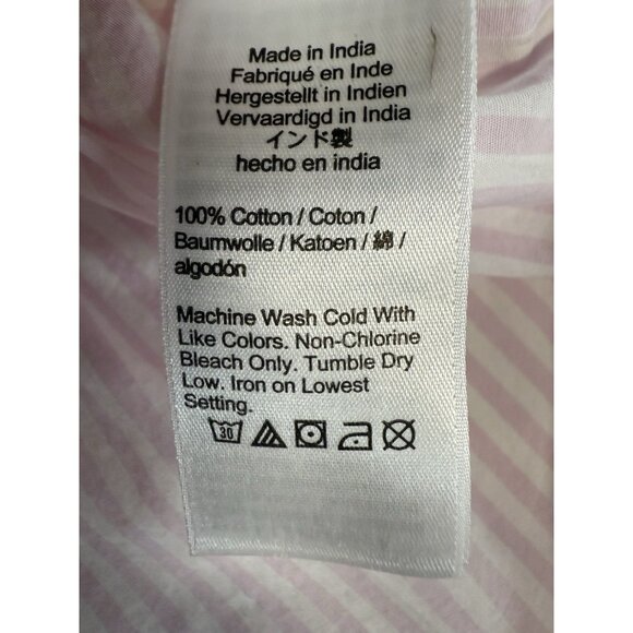 J Crew Womens Classic Fit Poplin Shirt~Size 10~Cocktail Stripe Yellow Top L15 14 - Picture 12 of 13